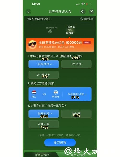 世界杯竞猜入口提供多种奖励机制